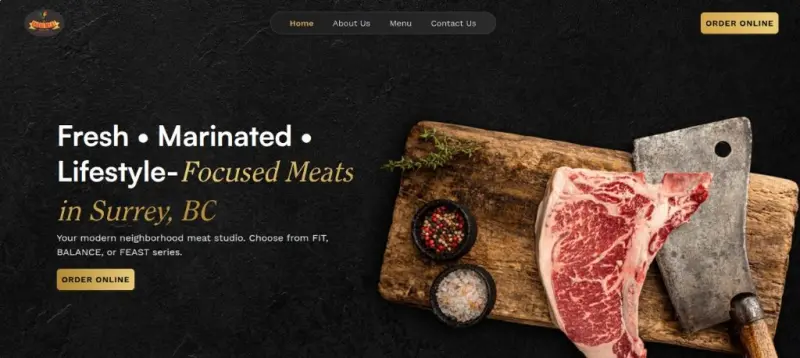 Dhesi Meat website screenshot